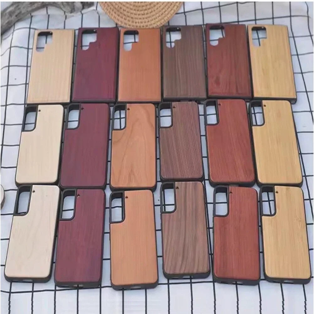 Custom Laser Engraved Wood Backing Phone Case For Samsung Galaxy S26